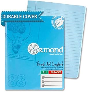 Premier Stationery A11 Ormond Visual Memory Aid Copy Book with Plastic Cover - Blue, C3213484