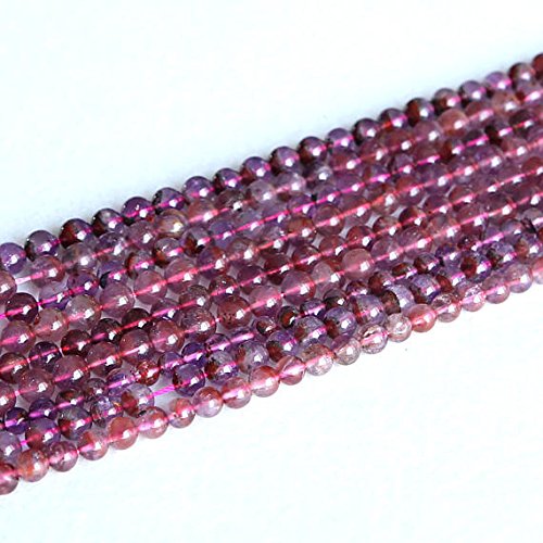1 Strands Natural Purple Red Auralite Super 23 Crystal Small Round Loose Beads 5.5mm 05169