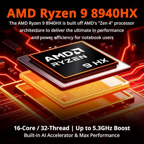 Image of HP OMEN HyperX 16 inch 2.5K 165Hz Gaming Laptop, AMD Ryzen 9 8940HX, GeForce RTX 5060 8GB GDDR7, 16GB DDR5, 2TB Storage(1TB SSD+1TB Docking Station Set), 4-Zone RGB Keyboard, Wi-Fi 7, Win 11, Black