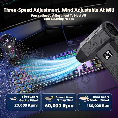 Soplador de aire de 130000 RPM con motor sin escobillas para PC 5