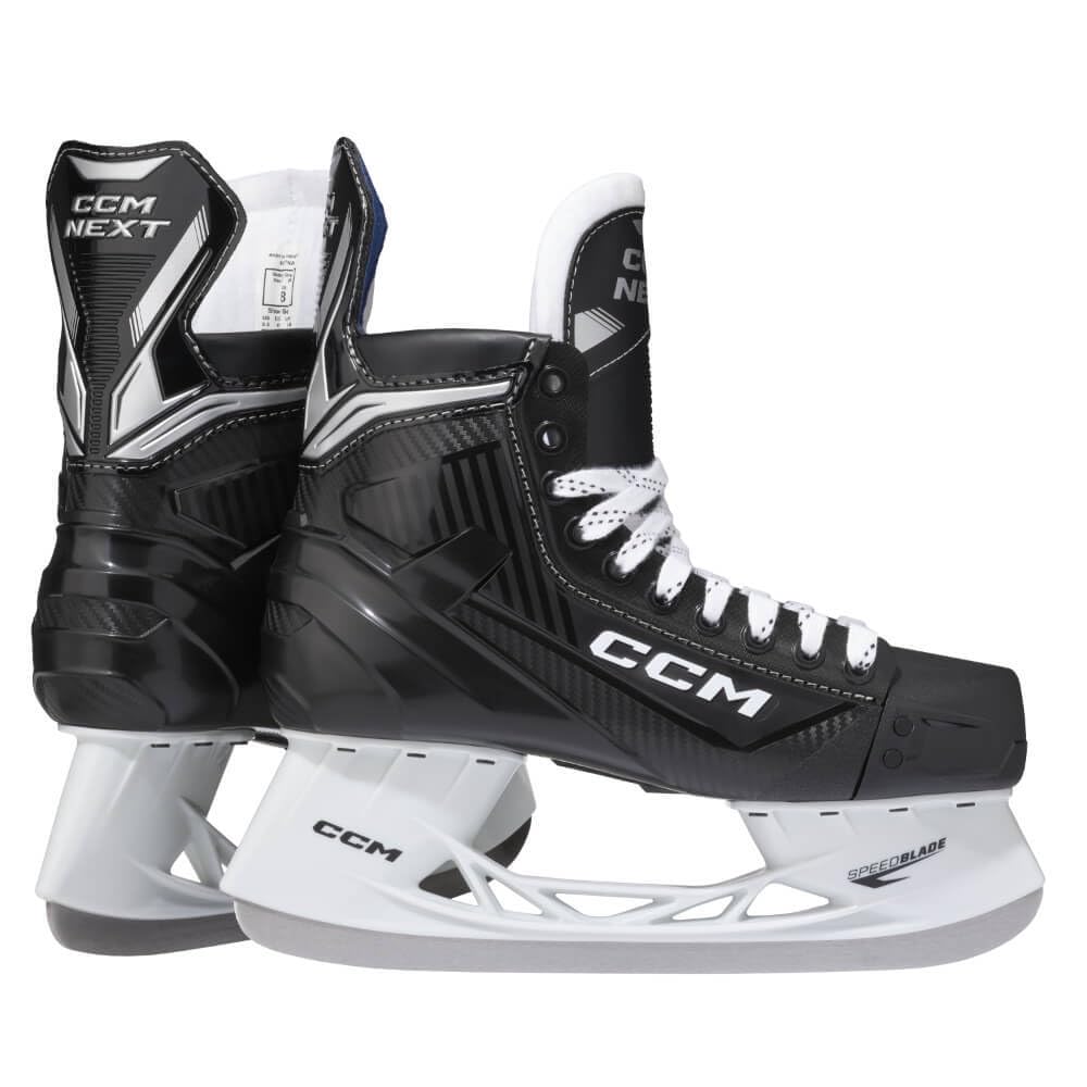 CCM Next Senior Patins à glace - Poncés et prêts à rouler - Taille : 11 R (EU47) - Largeur : D