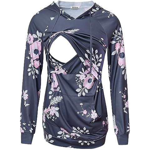 Ginkana Women's Nursing Hoodie Sweatshirt Cover