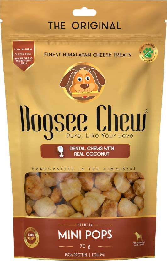 Dogsee Chew Coconut Mini Pops Mini biteSized Dog Training Treats 70g