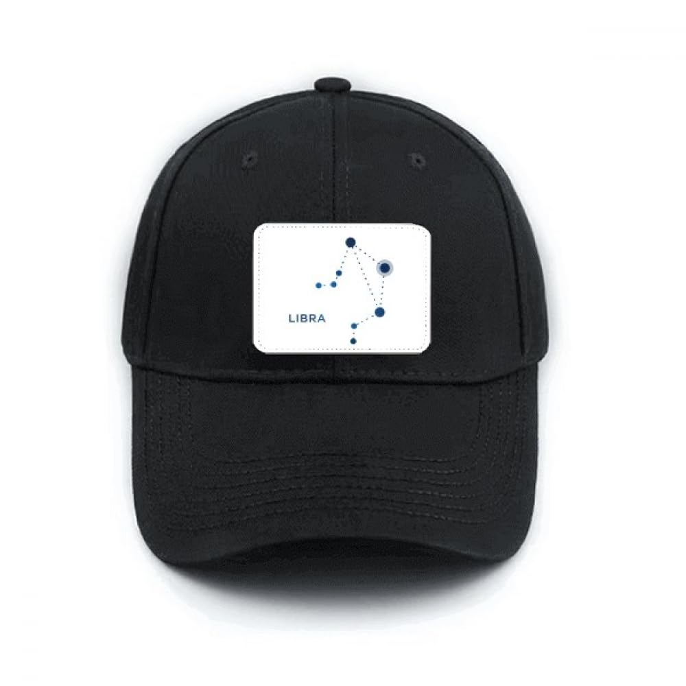 Casquette de baseball noire cadeau astrologie constellation réglable
