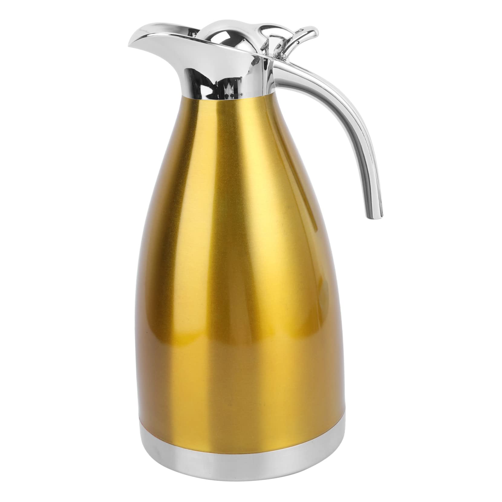 Goldene Thermosflasche 2000ml aus Edelstahl, Doppelwandig Vakuumisoliert