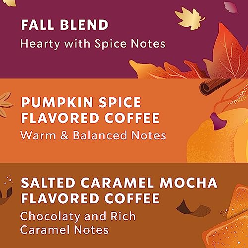Image of Starbucks K-Cup Coffee Pods Fall Bundle, Medium Roast and Naturally Flavored Coffee for Keurig Brewers, 100% Arabica, Limited Edition, 3 Boxes (30 Pods Total)