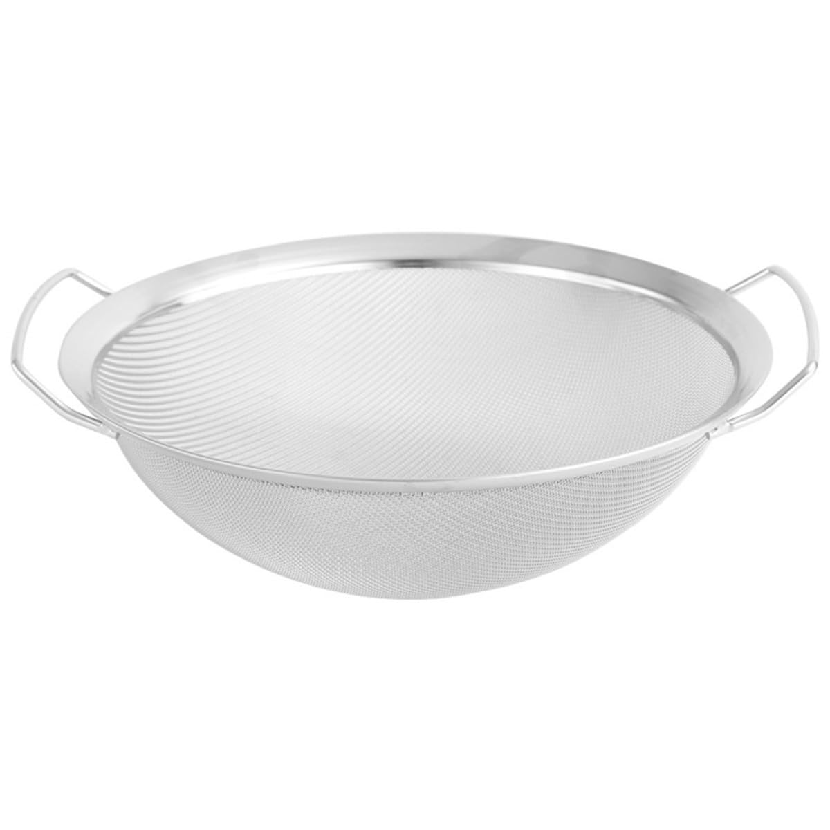 Colador Doble de Inoxidable de Acero Asa para Malla Cocina | Plata, Lavado y Filtrado de Arroz, Uso en Hogar Verduras y Frituras Pequeñas