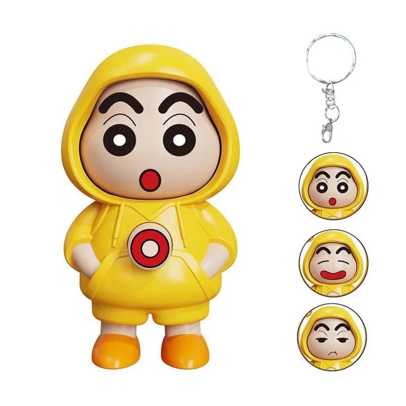 Face Changing Keychain – 3D Cartoon Character Toy with 3 Expressions ABS Key Holder for Bags, Cars & Gifts Cute Action Figure for Kids & Adults-image-36