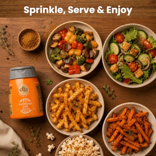 Image of Ella Foods Seasoning | Caribbean Jerk|Pack of 2|Cryogenic Spices | 99% Microbial-free | 100 grams each