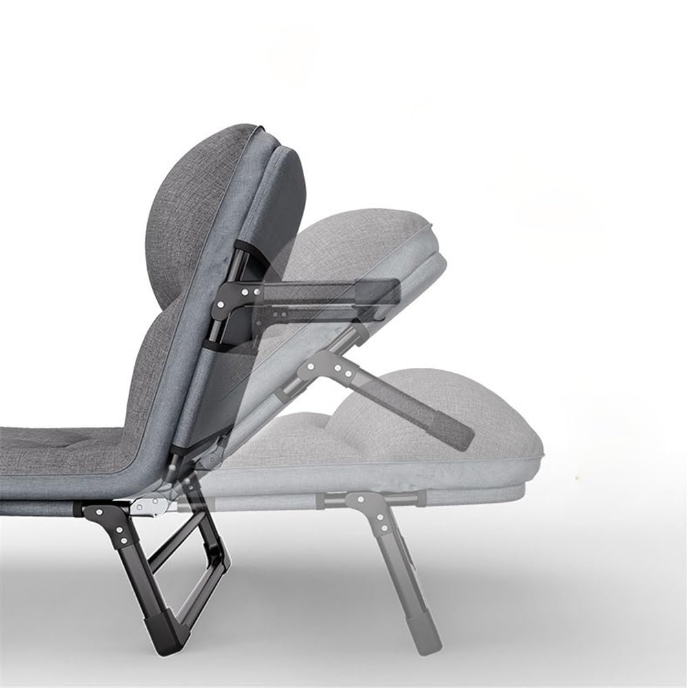 Camping Klappbett for den Heim- und Außenbereich, Einzel-Loungesessel for das Nickerchen im Büro, Pflegebett for Erwachsene im Krankenhaus Feldbetten(XS)