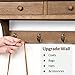 Emfogo Coat Hooks Mounted, Rustic Wood Coat Rack Mount Shelf with Hooks, Farmhouse Coat Rack with Shelf & Coat Hook for Entryway, Mudroom, Bedroom, Kitchen, Bathroom(Walnut)