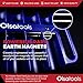 Olsa Tools Magnetic Portable Socket Organizer Tray - 1/2-Inch Drive - Blue Holder for Deep & Shallow Sockets - Fits up to 1-3/16