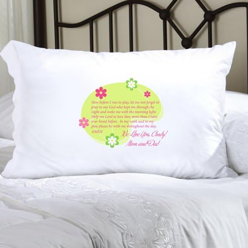 Personalized Morning Prayer Pillow Case Home & Kitchen
