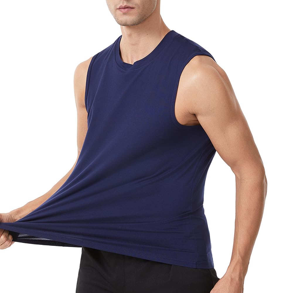 Camisetas sin Mangas para Gimnasio para Hombre, para Entrenamiento, Correr, Entrenamiento Muscular atlético, Culturismo