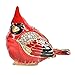 Produktbild LiuliuBull Vogel Schmuck Box Kardinal Metall emailliert Tier Figur Sammlere Hochzeit Schmuck Ringhalter Organizer (Color : Spoontiques Cardinal)
