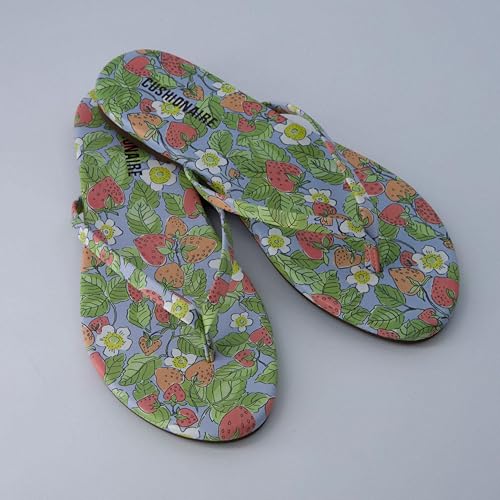 Image of CUSHIONAIRE Cruise Lightweight Womens Flip Flops, Comfortable Beach Sandals for Women with Cushioned Footbed & Flexible Slip On Design