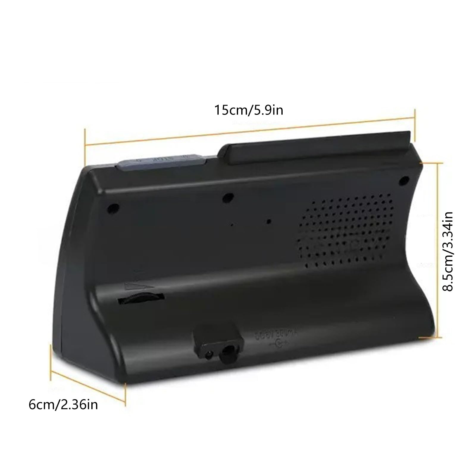 Horloge de bureau LCD avec affichage de la température et recharge USB rechargeable pour la maison et l'utilisation Réveil pour chambre à coucher