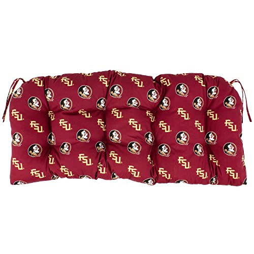 Image of College Covers Everything Comfy Florida State Seminoles Indoor Outdoor Settee Loveseat Bench Cushions