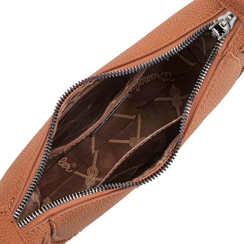 Image of Wrangler Crescent Shoulder Bag for Women Trendy Half Moon Bag Small Crossbody Purse and Handbags With Extension Strap | Trendy