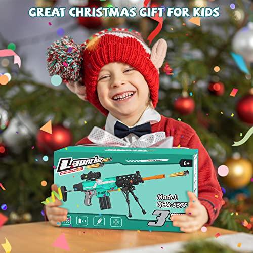 Semour Toy Guns Automatic Sniper Gun With Bullets - Toys For Boys Kids Age 6-12, Christmas Birthday Gifts For Kids, Toy Foam Blasters & Guns, Blue #TOP5