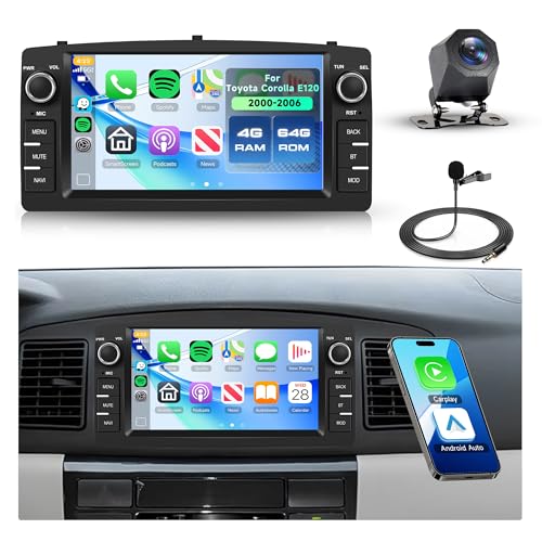 Autoradio Android Corolla E120 4G 64G Écran Tactile GPS