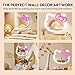 MCJSGSP Anime Hello Kit Cat Neon Sign Mirror L16.1 W14 Vanity Mirror with Lights Bedroom Wall Mirror for Pink Room Decor and a Makeup Mirror with Lights Teen Girl Gifts