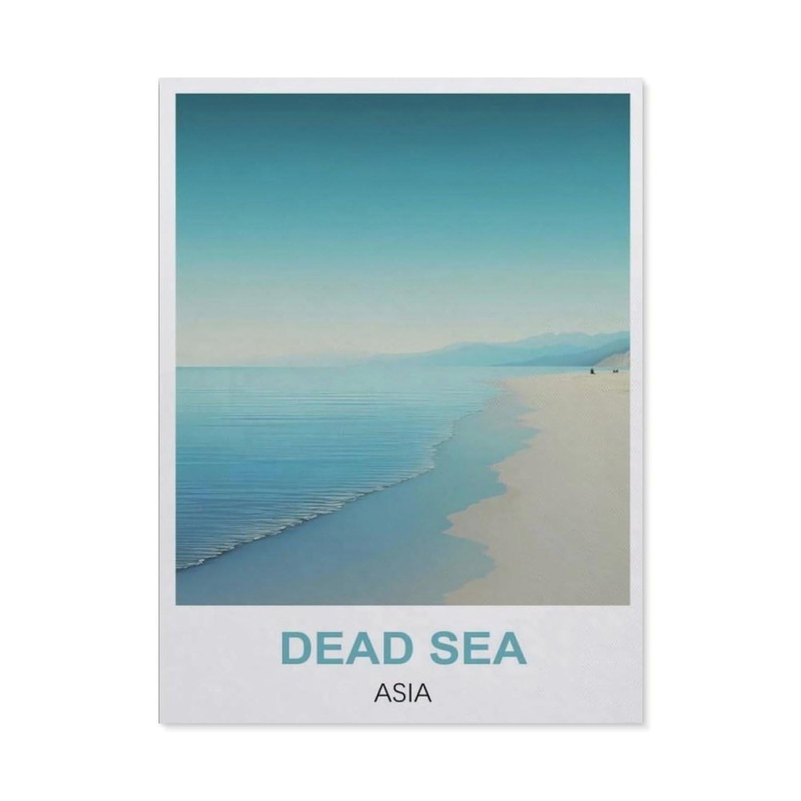 Funny Metal Tin Signs，Dead Sea Asia(15x30cm）