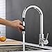 Produktbild ubeegol Messing Chrom Spültischarmatur mit Brause ausziehbar Küchenarmatur 360° drehbar Wasserhahn Armatur Küche Mischbatterie Spülenarmatur Küchenwasserhahn