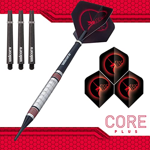 Unicorn Soft Tip Darts Set, Silver / Black, 18 g - Image 2