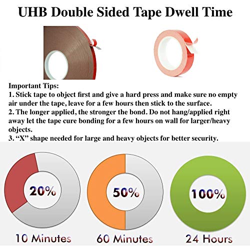 Wod Fuhbt251E Uhb Heavy Duty Double Sided Mounting Tape - 1/4 Inch X 36 Yds. Waterproof Foam For Oem Permanent Bonding In Automotive Aftermarket Industry (Availables In Multiple Sizes) #TOP1