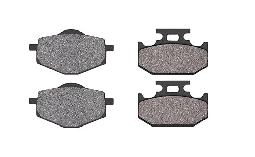AHL-Kit Motocicleta Pastillas de freno para Yamaha DT125 RE 2005-2007 (Semi metal)