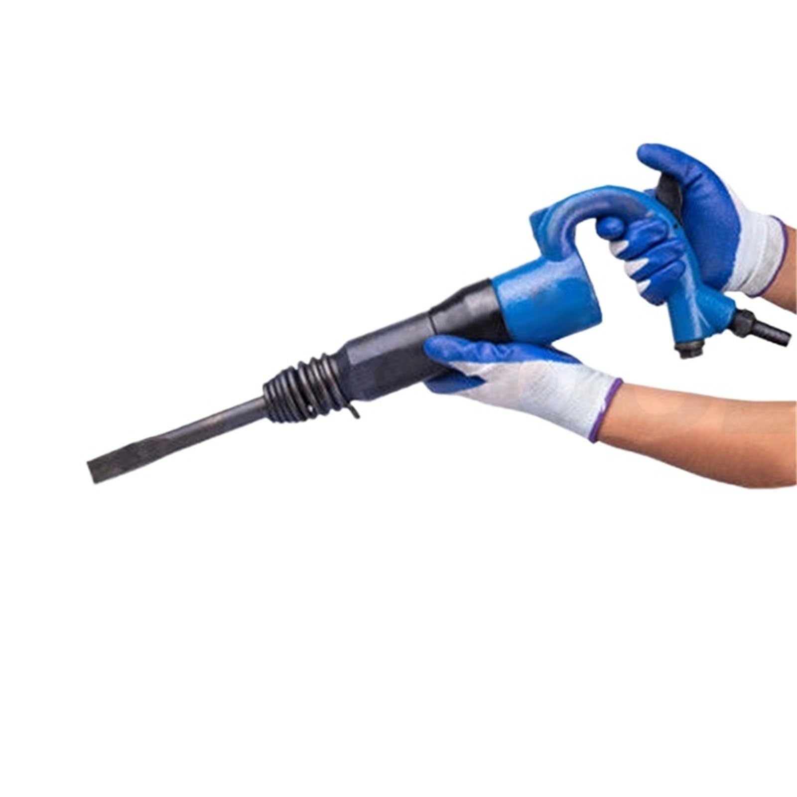 Multi Functional Pneumatic Shovel C4 Air C6 Hammer Head Concrete Casting Sand Removal Pick(C6 Blue)