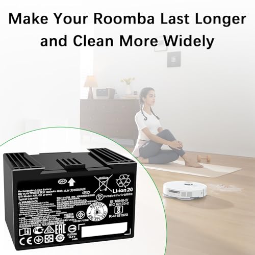 Image of 2800mAh ABL-D2 Battery Replacement for Roomba j7 j7+ i7 i7+ i8 i8+ i3 i3+ e5 e6 i4 i4+ i5 i5+ i6 i6+ j5 j5+ Series Compatible with ABL-D2 ABL-D2A ABL-D1 40.32Wh
