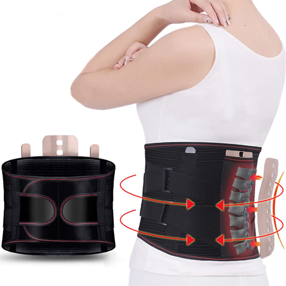 Faja lumbar ortopédica con placas de acero magnéticas para soporte