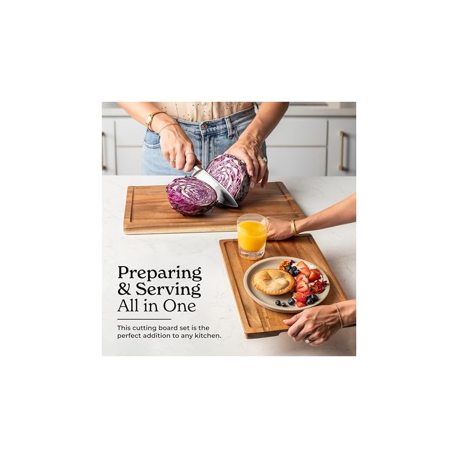 SMIRLY-Wood-Cutting-Board-Bamboo-Cutting-Board-Set-Chopping-Board-and-Wooden-Cutting-Boards-for-Kitchen-Small-Wood-Cutting-Board-and-butcher-block-Acacia-Wood-3-Pack-Holder SMIRLY Wood Cutting Board, Bamboo Cutting Board Set, Chopping Board and Wooden Cutting Boards for Kitchen, Small Wood Cutting Board and butcher block (Acacia Wood, 3 Pack + Holder)