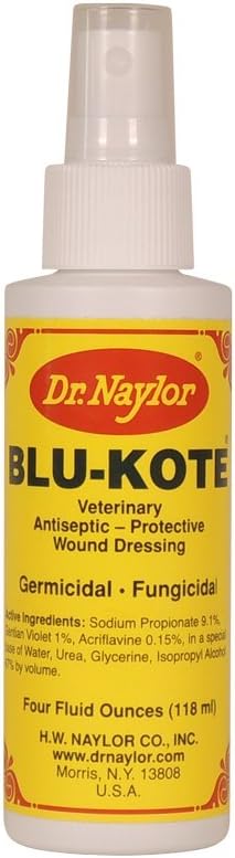 Dr. Naylor Blu-Kote Pump Spray (4 oz.) – Fast Drying Antiseptic Wound Dressing