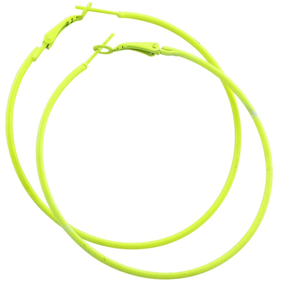 IDB PRODUCTIONSIDB Classic Stainless Steel Big Hoop Earrings - Huge Basketball Oversized Retro 80's Hoops - 3 1/8 inch (3.125' / 80mm) Diameter - Multiple Colors to choose from