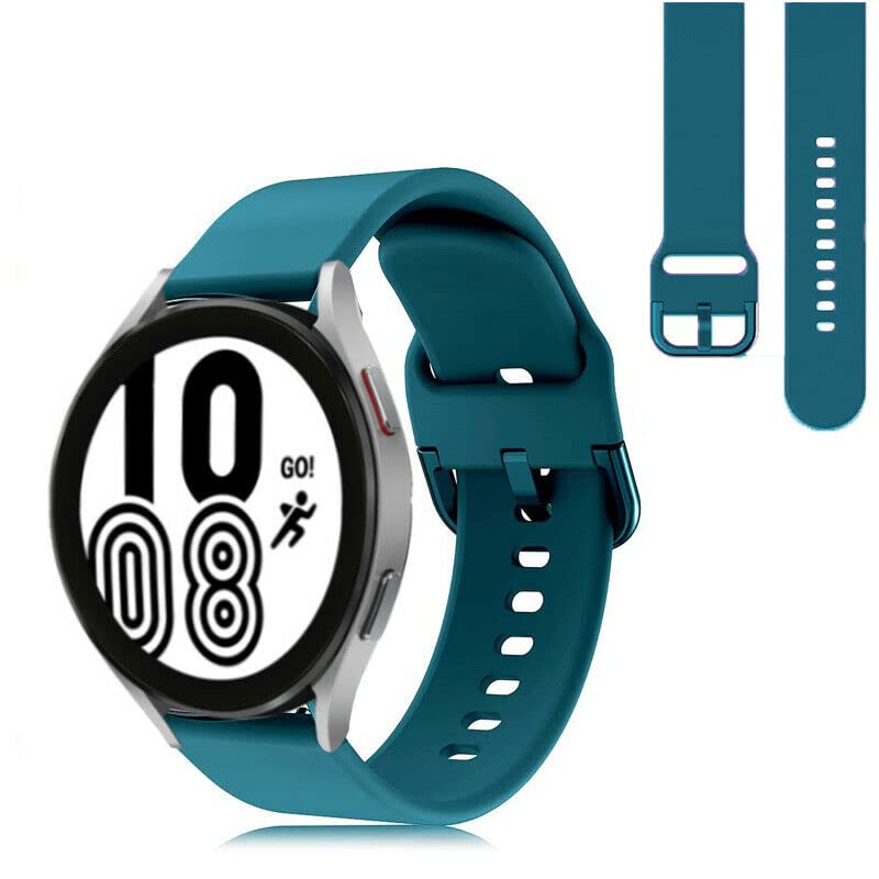 Compatible For Garmin Vivomove 3S / Vivoactive 4s / VENU 2S / Withings Steel HR 36mm/ Fossil Gen 5E Strap Silicone Fitness Wrist Band Classic Buckle Breathable 18mm (Slate)