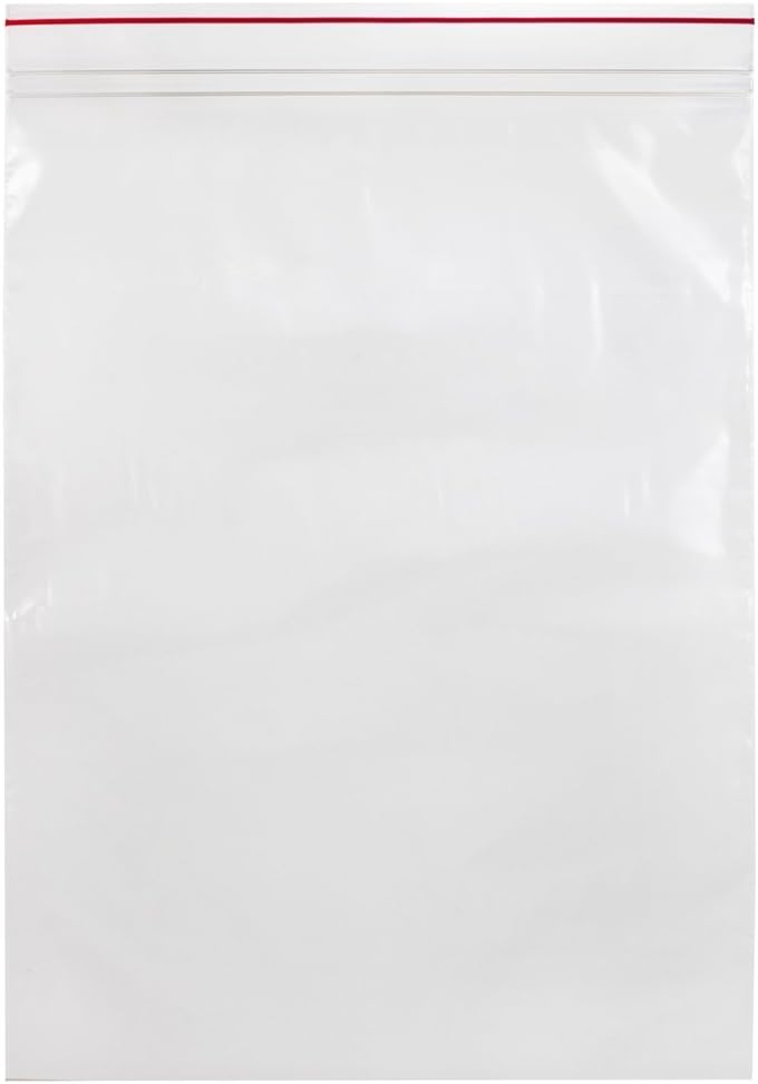 MGRL2P1013 Polyethylene (LDPE/LLDPE Blend) Clear Reclosable Bag, 13" Length, 12" Width (Pack of 1000)