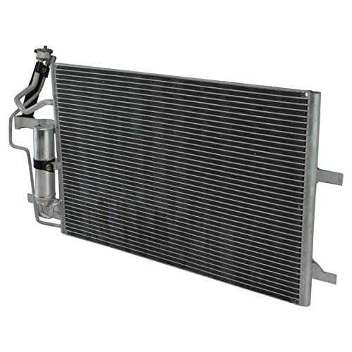 Image of TRQ A /C Condenser and Receiver Drier Assembly Compatible with 2004-09 Mazda 3 2006-10 5