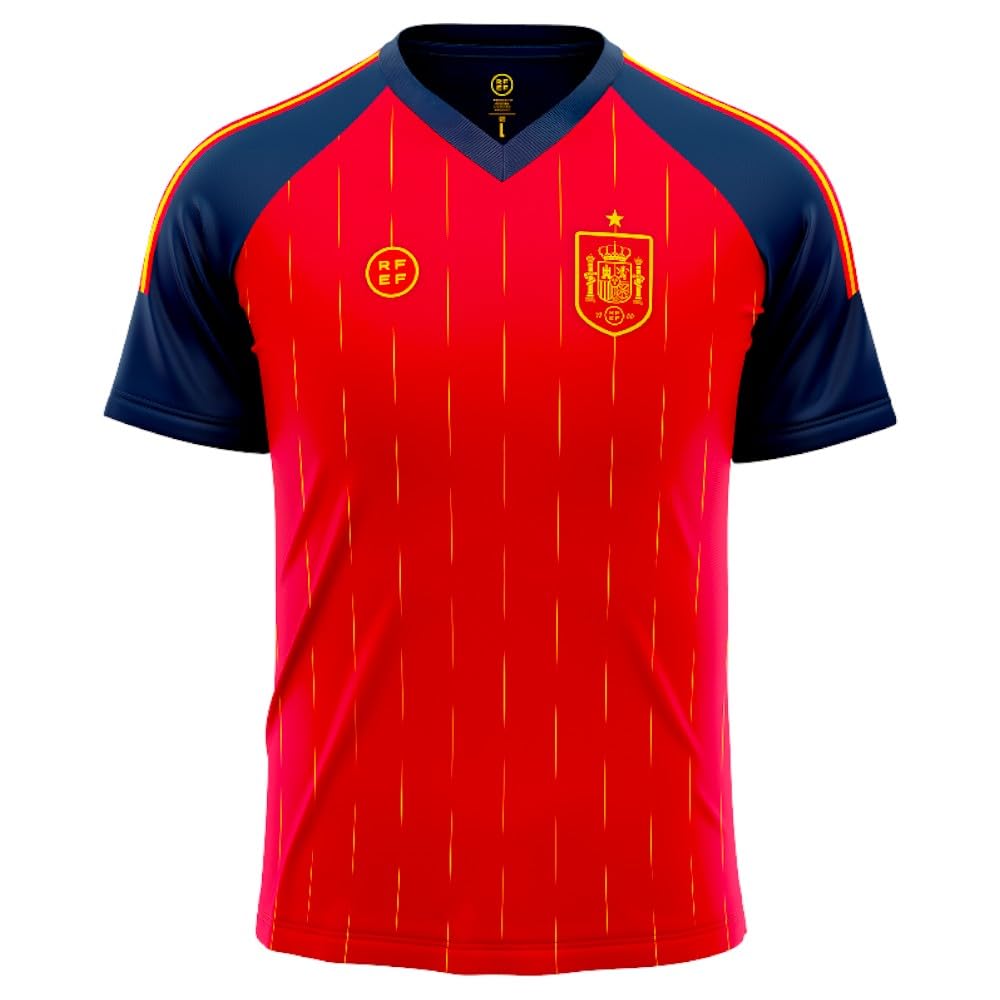Camiseta Seleccion Española Mundial 2026-2028 Replica Oficial | LAMINE YAMAL #19 | Edición Actual | Escudo Bordado | Tejido Transpirable | Corte Unisex | Detalles Premium Aficionado