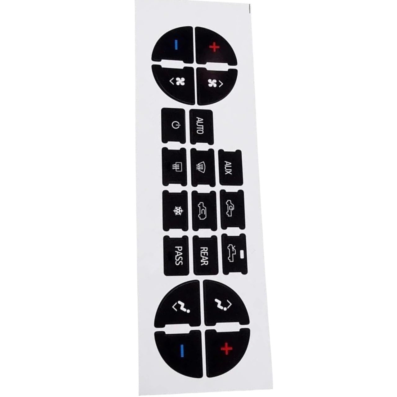 Car Button Sticker Compatible with Chevrolet for Tahoe 2006-2014 for Traverse 2009-2013 1 Pcs Car Interior Stickers AC Central Control Panel Button Decal with