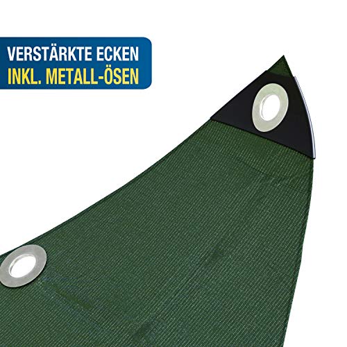 SPRINKS® Abdeckplane Premium 140 g/m² (3x4m) - Robuste Gewebeplane mit Ösen - Plane Wasserdicht und UV Beständig - Tarp Outdoor - Wetterfeste Allzweckplane inkl. 6 Planenspanner