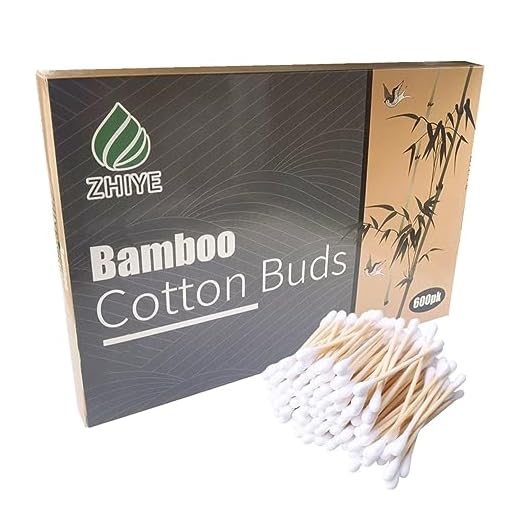 ZHIYE Bamboo Cotton Buds - 600 Pack