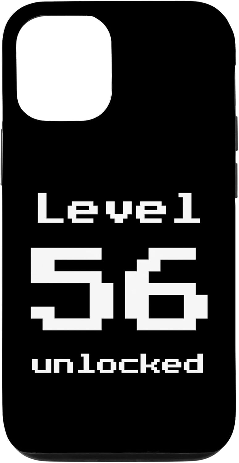 iPhone 14 Pro Level 56 Unlocked Funny Pixel Video Game 56th Birthday