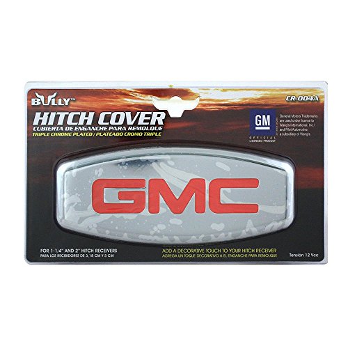 Bully Cr-004A Chrome Cast Metal Universal Fit Truck Gmc Logo Hitch Cover Fits 2" Hitch Receivers For Trucks From Chevy (Chevrolet), Ford, Toyota, Gmc, Dodge Ram, Jeep #TOP3