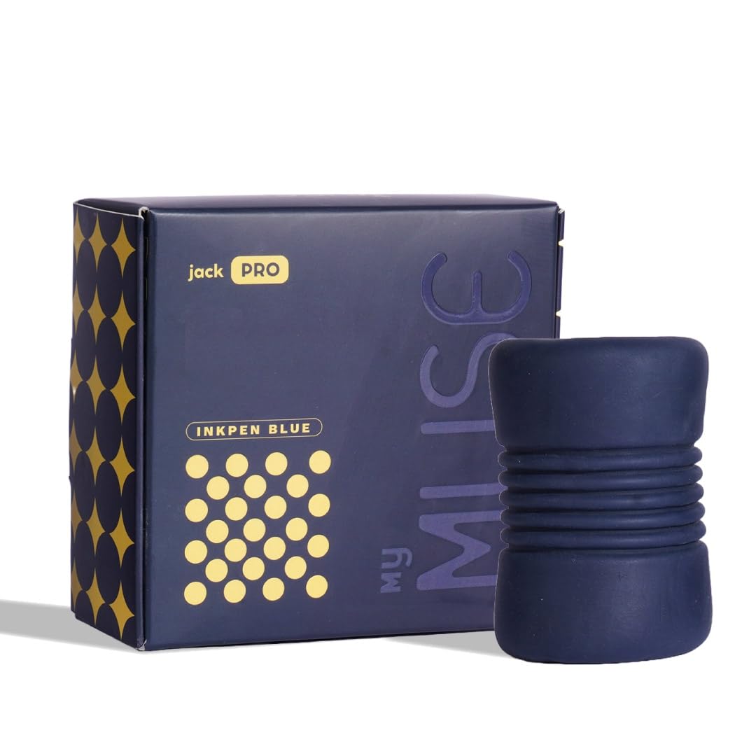 MyMuse Jack Pro Sleeve Massager for Men | Long Flexible Textured Body Safe | Waterproof, Non-electric Hand Massage for Stress Relief & relaxation | 100 days warranty - Inkpen Blue (B0DGLL5JHR) Amazon Price History, Amazon Price Tracker