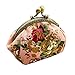 Alaso Liquidation Femmes Dame Rétro Vintage Fleur Petit Portefeuille Fermoir Sac à Main Embrayage Clutches Pochettes Change Purse Porte-Monnaie