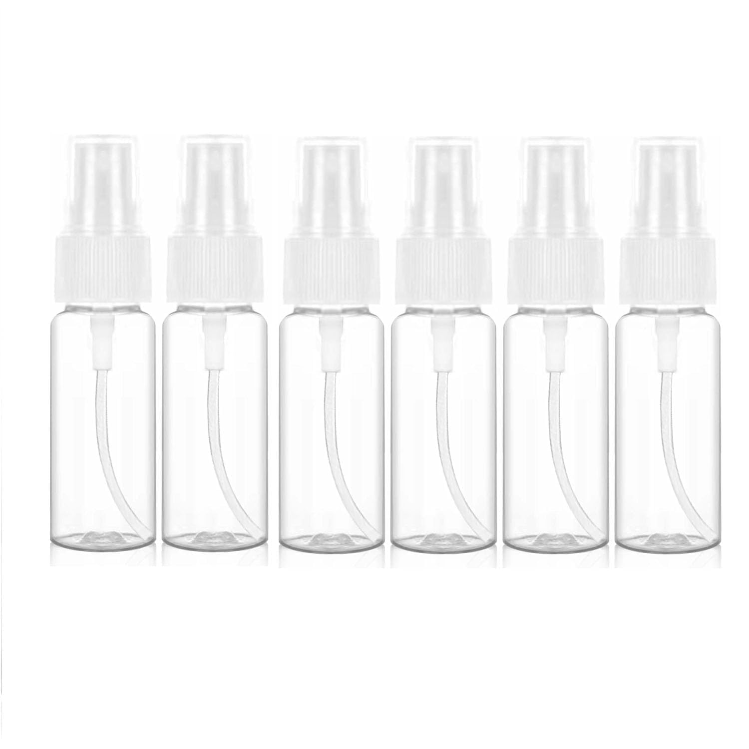 Flosfjylo Clear 6 Pcs Mini Travel Spray Bottles, Small Spray Bottle 20Ml/0.7Oz, Spray Bottles, Perfume Travel Bottle, Plastic Mini Spray Bottl, For Makeup, Skincare, Cleaning, Airplane Carry