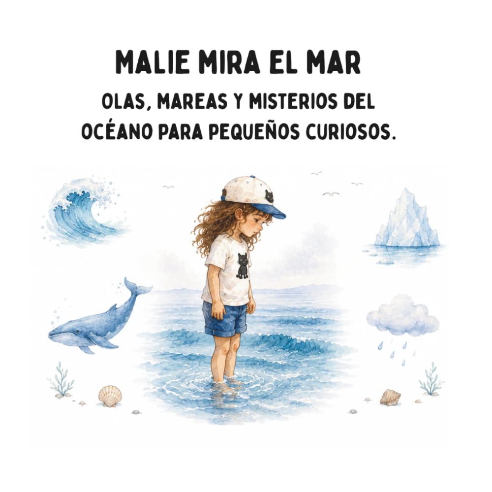 Malie mira el mar: Olas, mareas y misterios del océano para pequeños curiosos